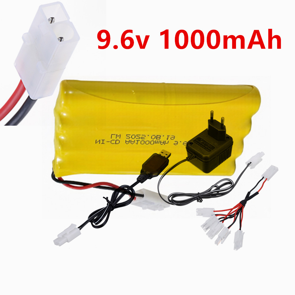 Rc Hobby Charger - 9.6V 1000mAh Ni-CD AA 충전식 배터리