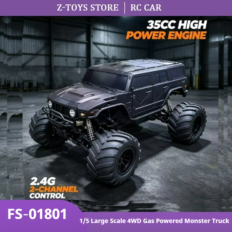 Rc Hobby Grade Monster Truck - FS‑01801 1/5 스케일 4WD 가솔린 엔진