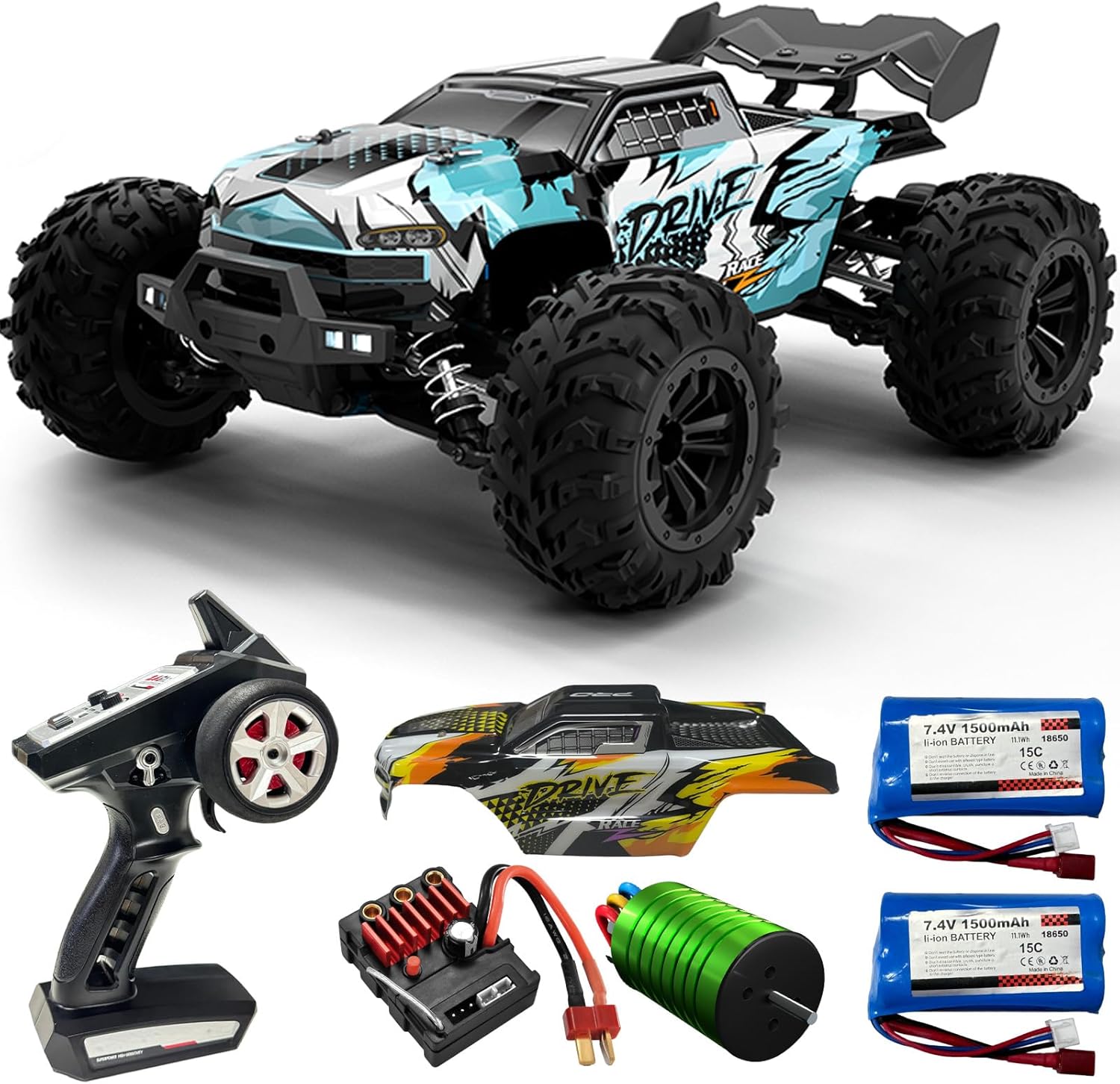 브러시리스 RC 몬스터 트럭 1:16 스케일 - 고속  - Rc Hobby Grade Monster Truck 리뷰 및 가격