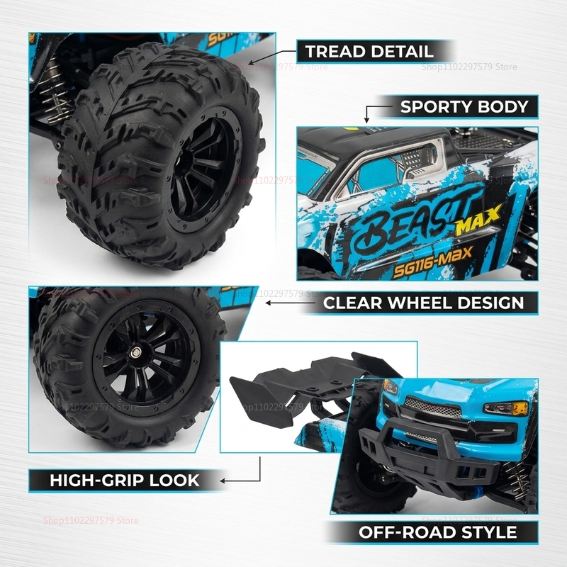 SG116‑MAX/PRO 4WD 원격 조종 오프로드 트 - Rc Hobby Lobby 리뷰 및 가격