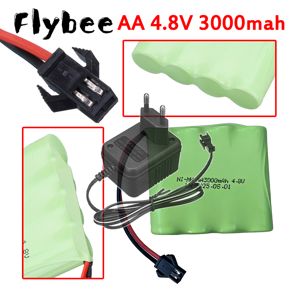 충전식 NiMH 4.8V 3000mAh 배터리 팩 AA - Rc Hobby Charger 리뷰 및 가격