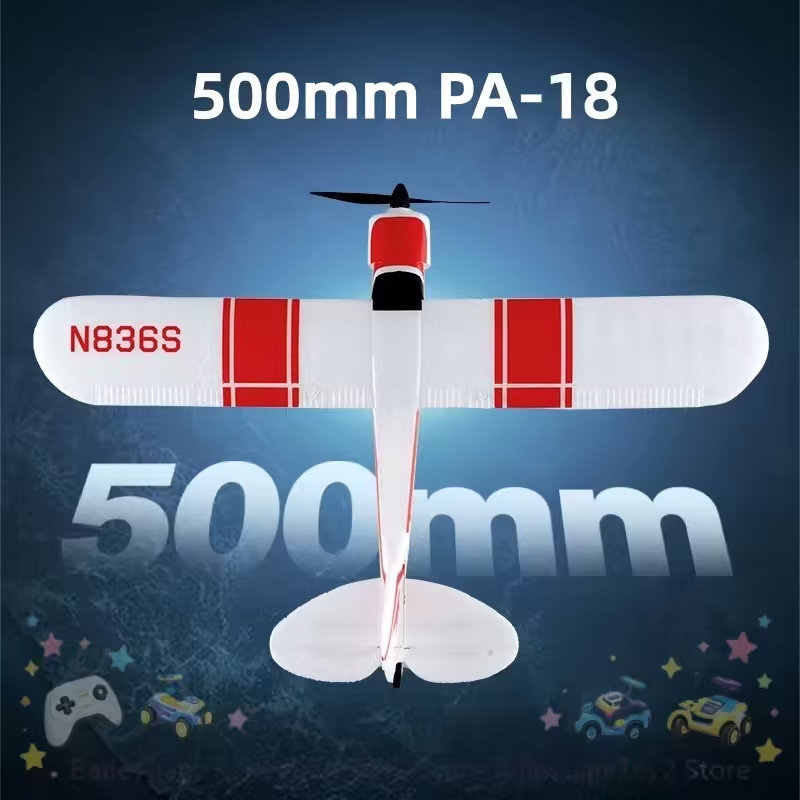 새로운 블루 애로우 RC 비행기 PA-18 500mm  - Rc Hobby Experts 리뷰 및 가격