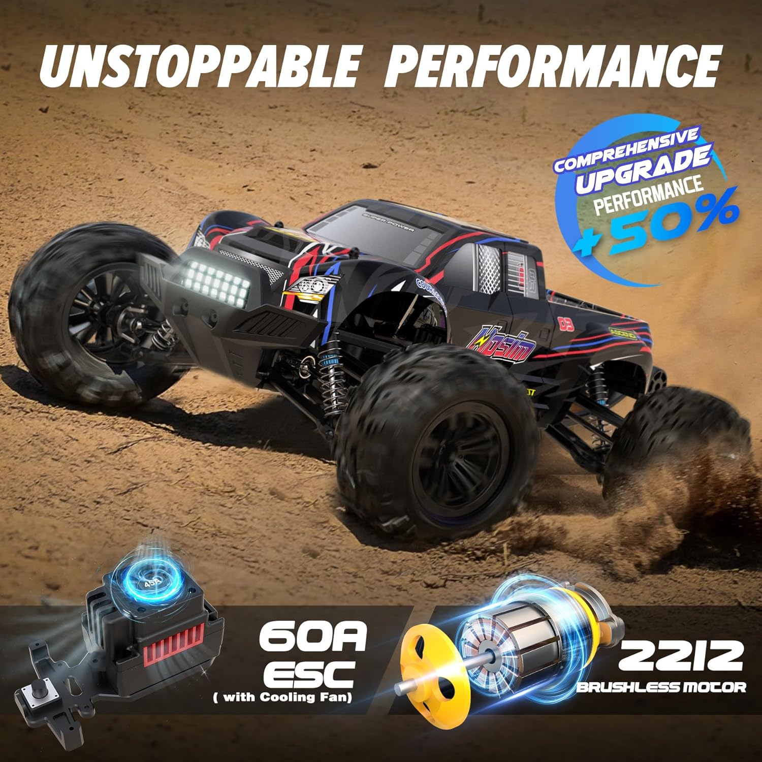 60+ km/h 브러시리스 RC 몬스터 트럭 4륜 구동 - Rc Hobby Grade Monster Truck 리뷰 및 가격