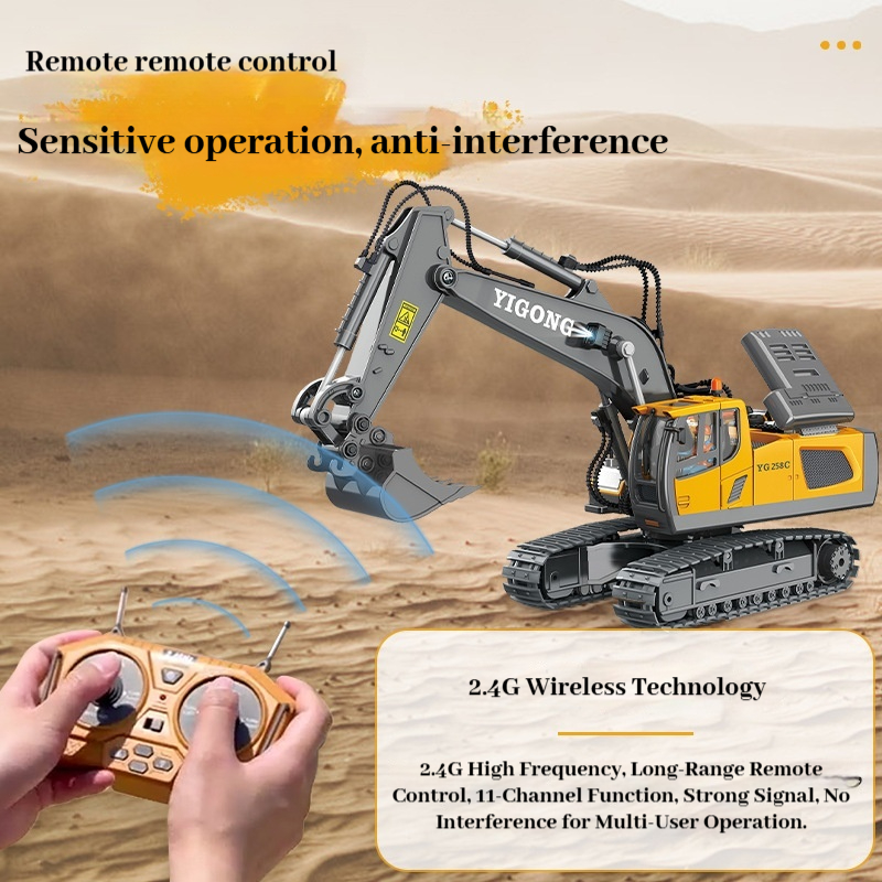 이공 합금 원격 조종 엔지니어링 차량 2.4G 무선 R - Rc Excavator Hobby 리뷰 및 가격