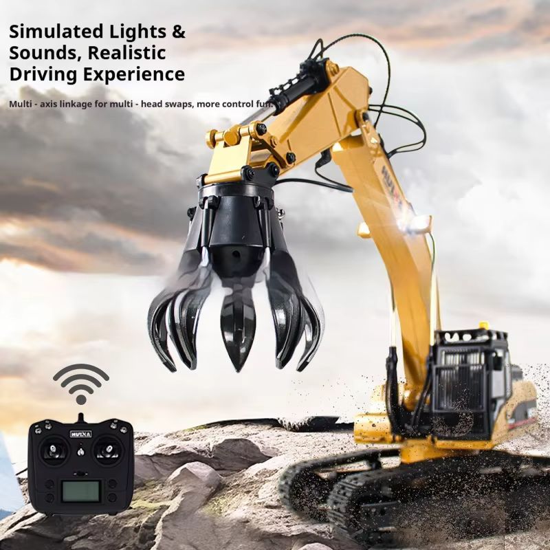 후이나 업그레이드 1590 1/14 메탈 RC 굴착기  - Rc Excavator Hobby 리뷰 및 가격