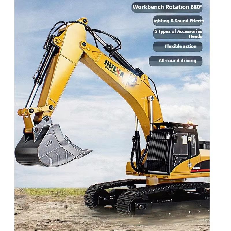 후이나 업그레이드 1590 1/14 메탈 RC 굴착기  - Rc Excavator Hobby 리뷰 및 가격
