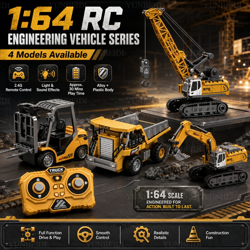원격 조종 미니 합금 자동차 1:64 포크리프트 크레인 - Rc Excavator Hobby 리뷰 및 가격