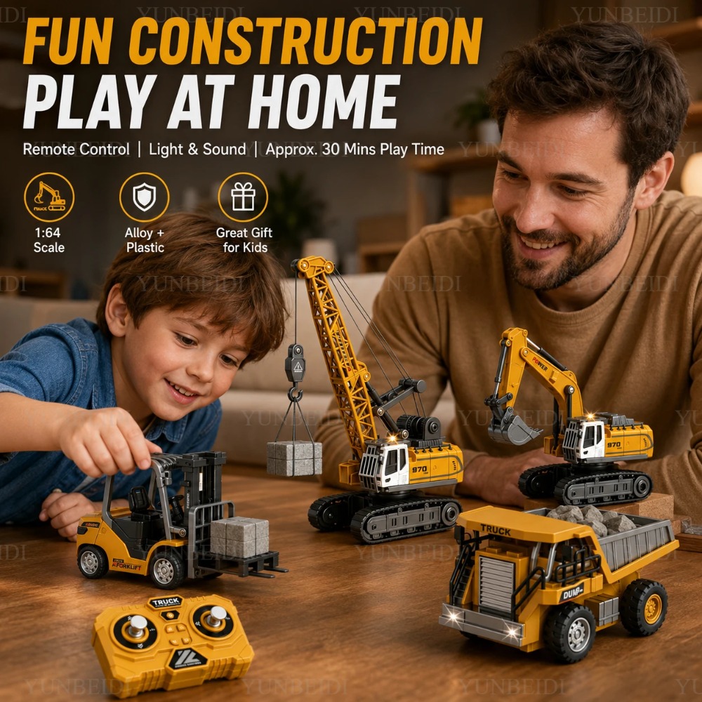 원격 조종 미니 합금 자동차 1:64 포크리프트 크레인 - Rc Excavator Hobby 리뷰 및 가격